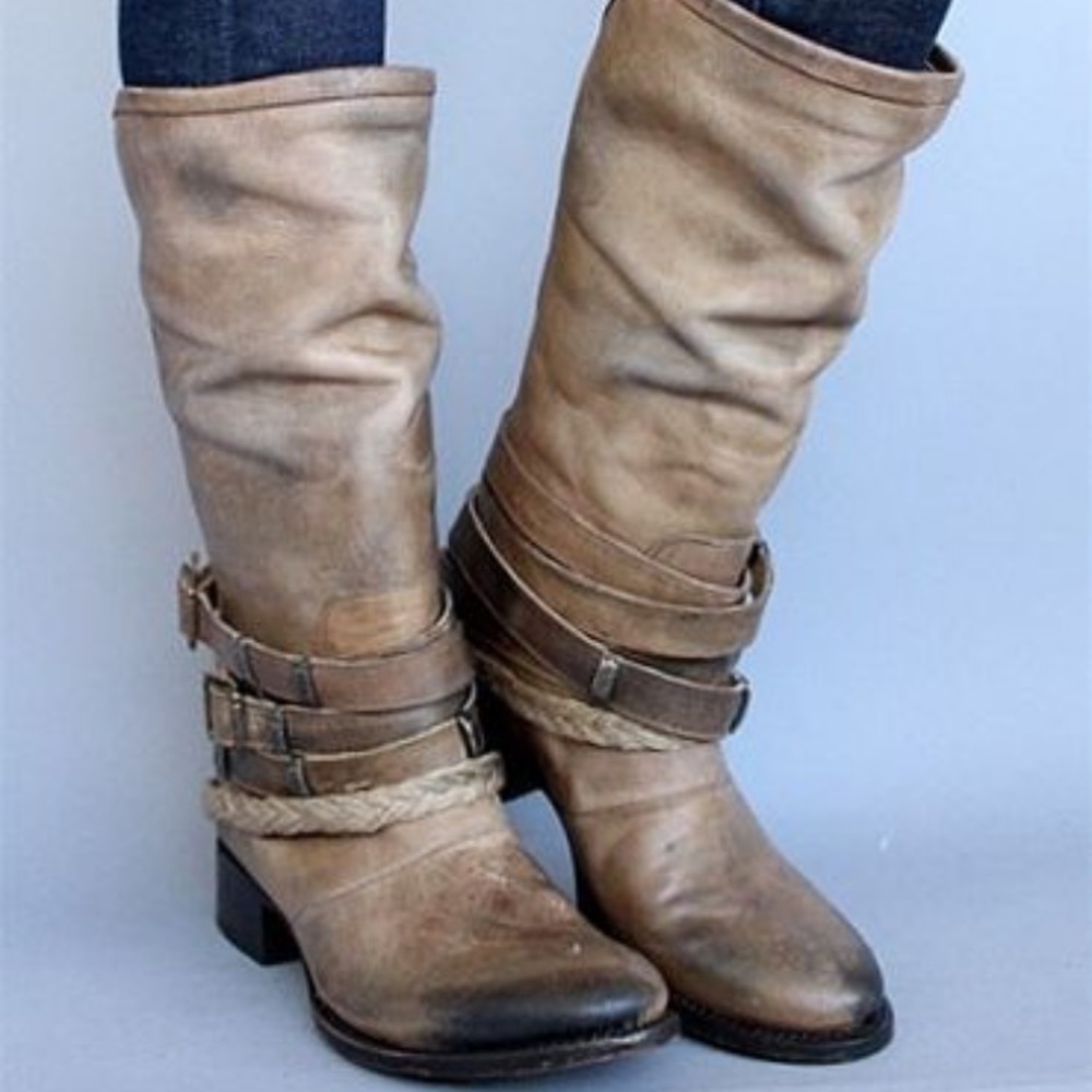 Freebird by STEVEN Drover Boot in Stone